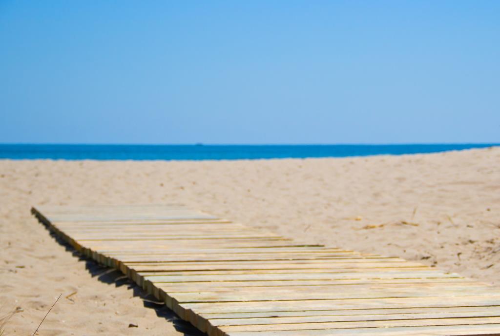 Пляж отеля Променад в Затоке